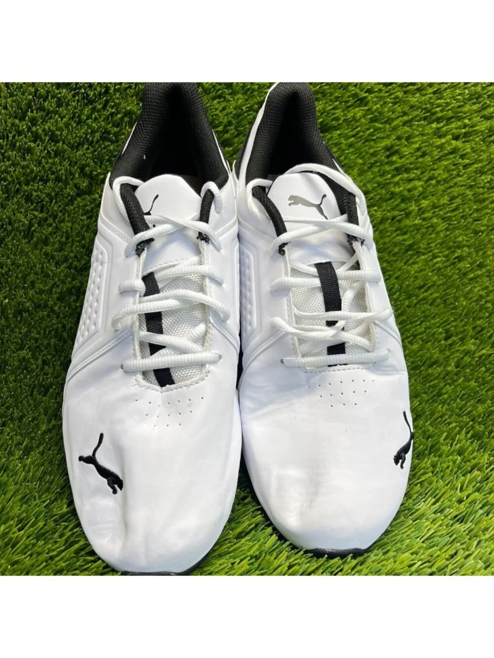 Puma Viz Runner Mens Size 11W White Athletic Running Walking Shoes Sneakers